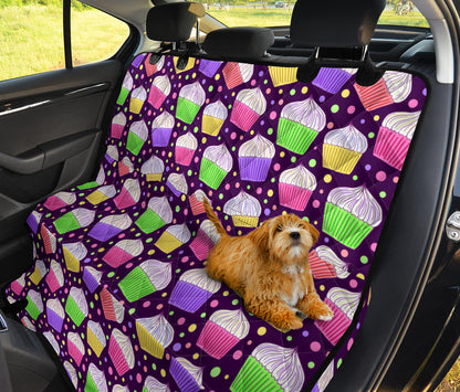 Cupcake Pattern Print Design CP07 Rear Dog  Seat Cover