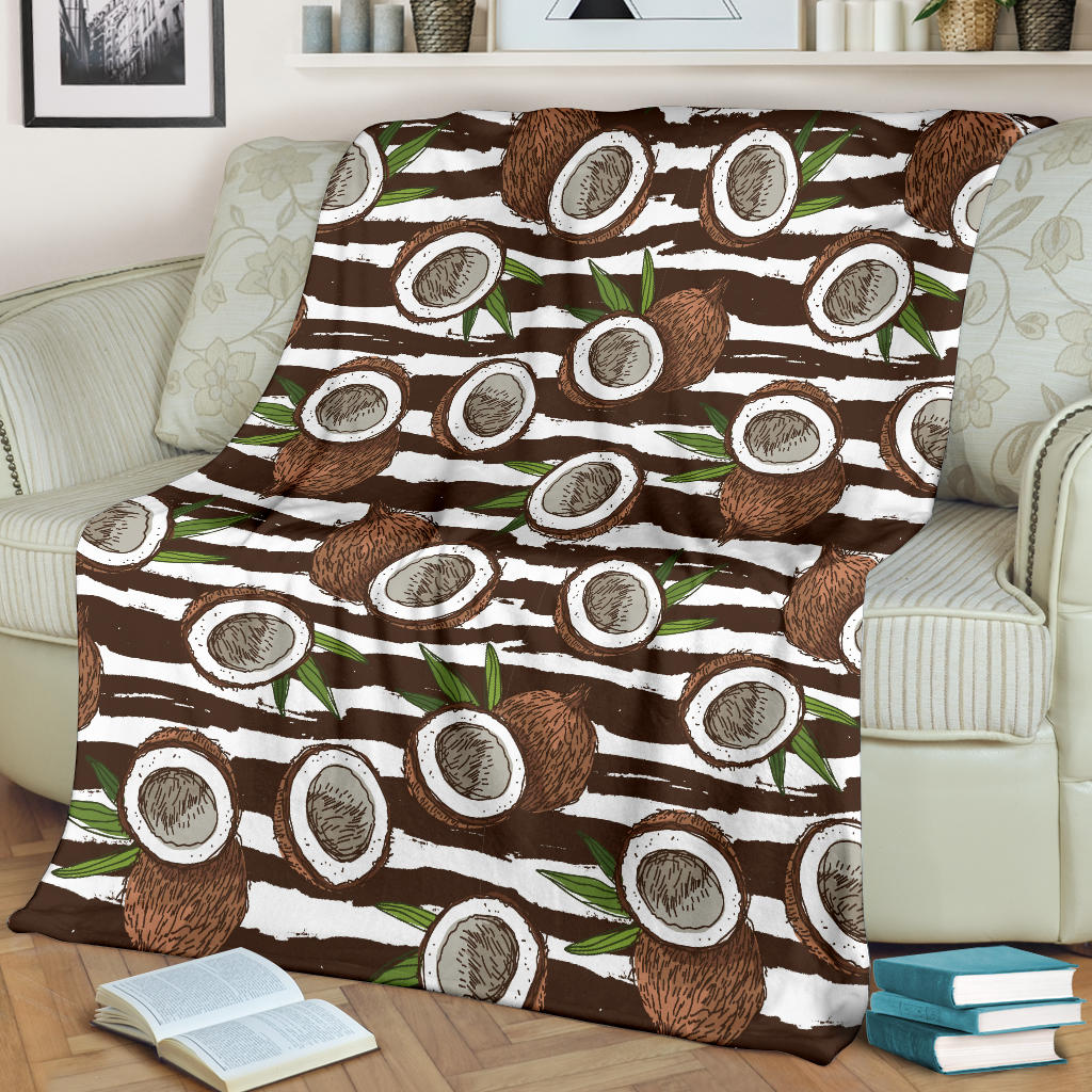 Coconut Pattern Print Design CN04 Fleece Blanket