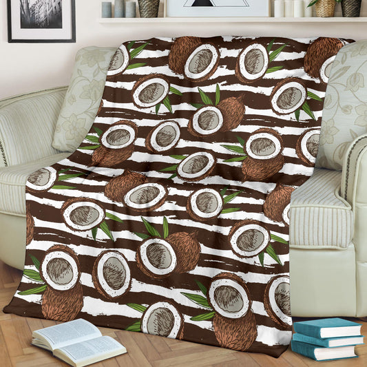 Coconut Pattern Print Design CN04 Fleece Blanket