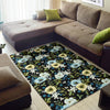 Anemone Pattern Print Design AM03 Area Rugs