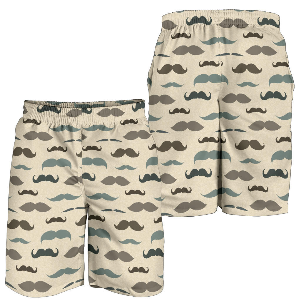 Mustache Pattern Print Design A01 Mens Shorts
