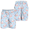 Donut Unicorn Pattern Print Design DN014 Mens Shorts