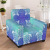 Sea Turtle Draw Armchair Slipcover