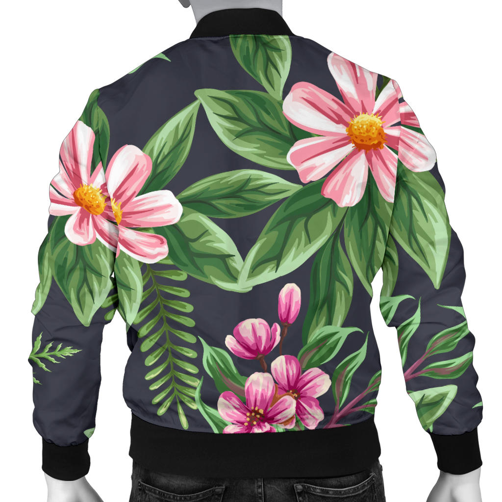 Summer Floral Pattern Print Design SF010 Men Bomber Jacket