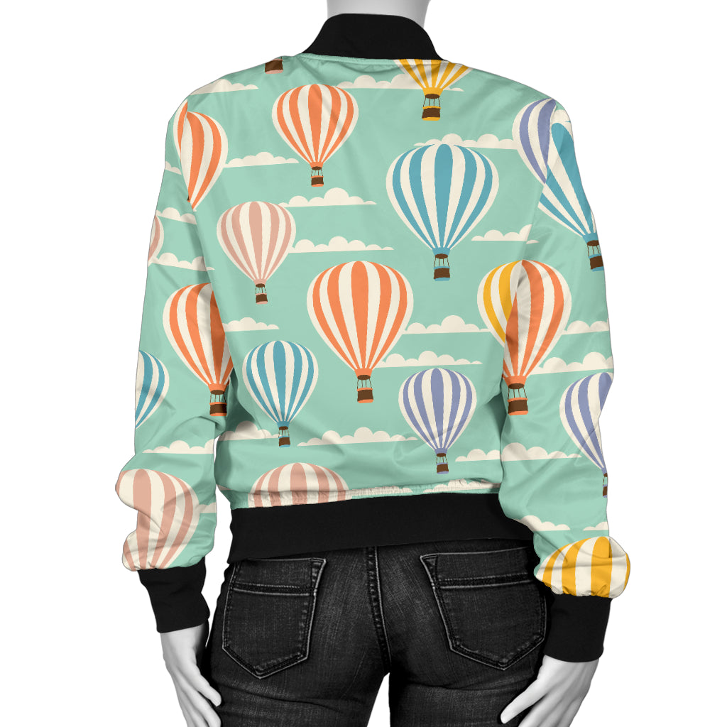 Ballon Pattern Print Design 01 Women's Bomber Jacket