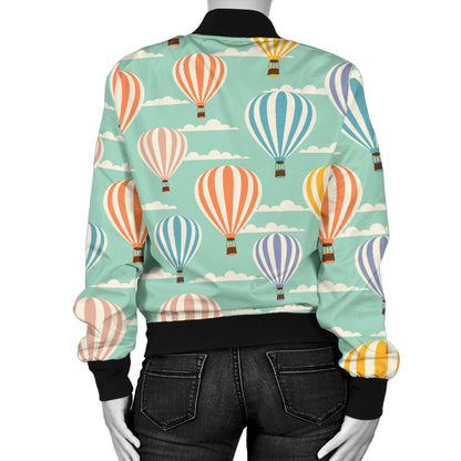 Ballon Pattern Print Design 01 Women's Bomber Jacket
