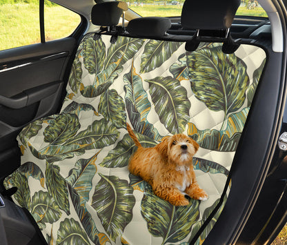 Banana Leaf Pattern Print Design BL08 Rear Dog  Seat Cover