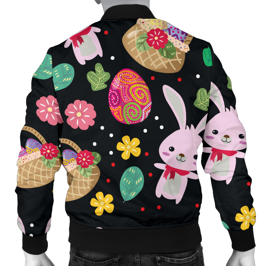 Easter Eggs Pattern Print Design RB05 Men Bomber Jacket