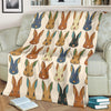 Rabbit Pattern Print Design RB04 Fleece Blanket