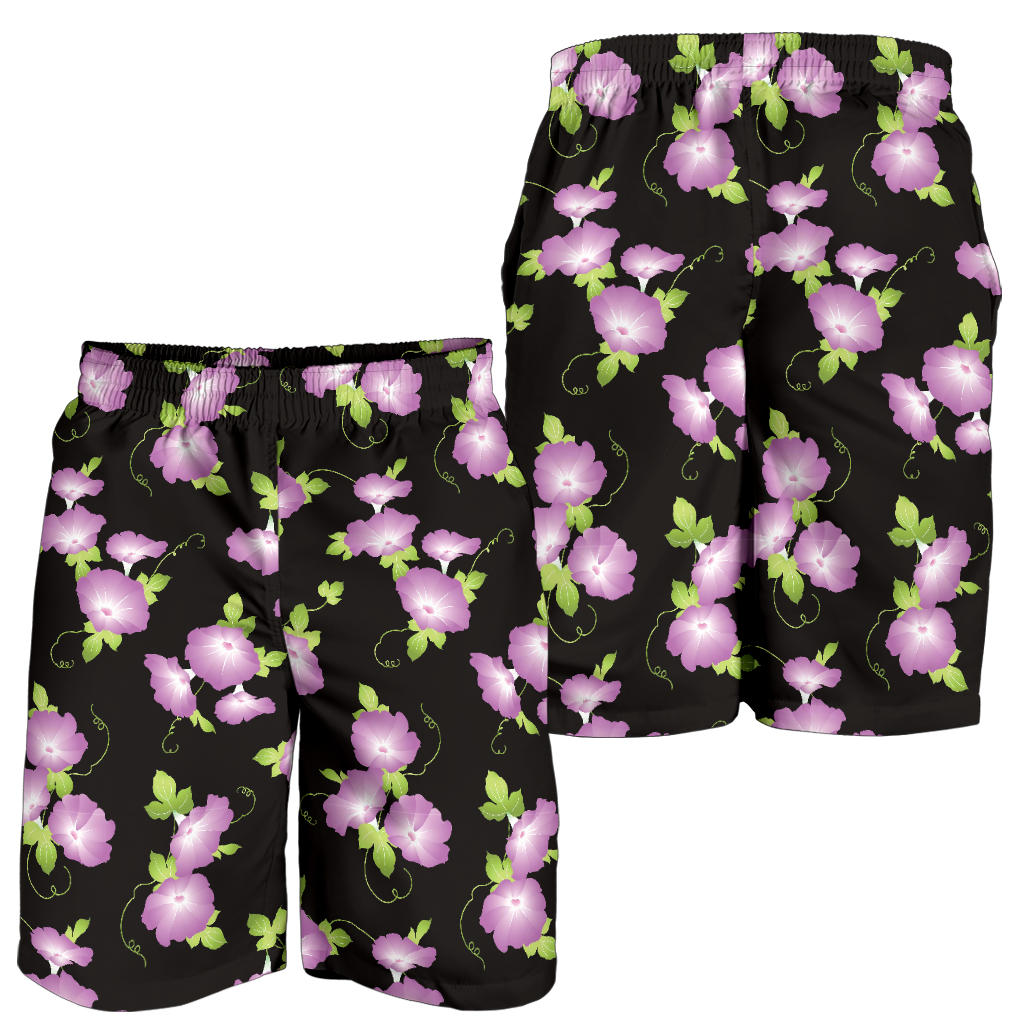 Morning Glory Pattern Print Design MG02 Mens Shorts