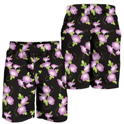 Morning Glory Pattern Print Design MG02 Mens Shorts