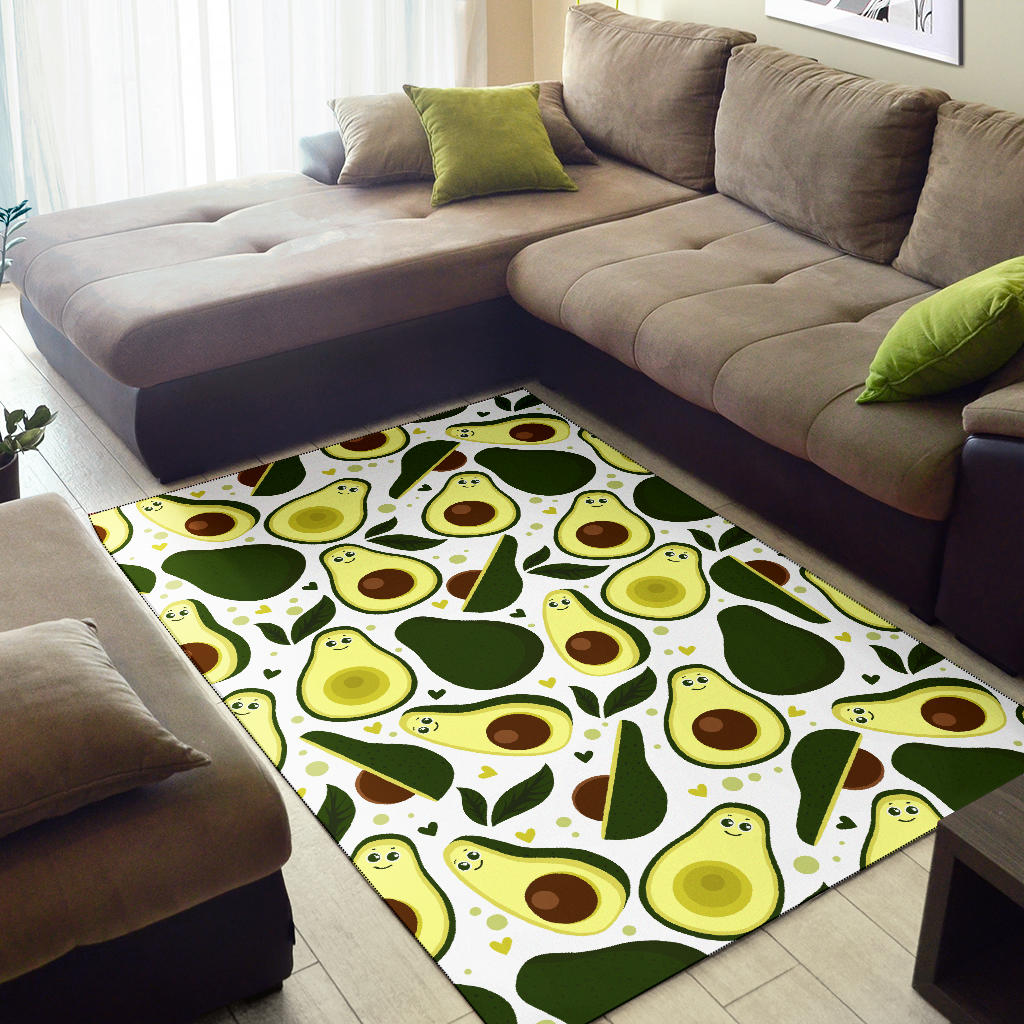 Avocado Pattern Print Design AC06 Area Rugs