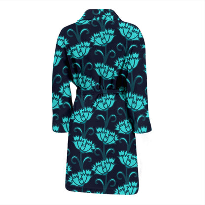Carnations Pattern Print Design CN06 Men Bathrobe