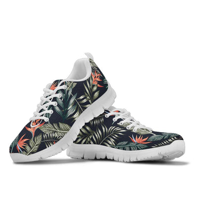 Bird Of Paradise Pattern Print Design BOP02 Sneakers White Bottom Shoes