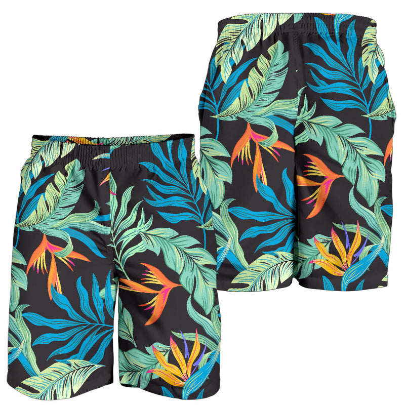 Tropical Palm Leaves Hawaiian Flower Mens Shorts