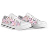 Cupcake Pattern Print Design CP03 White Bottom Low Top Shoes