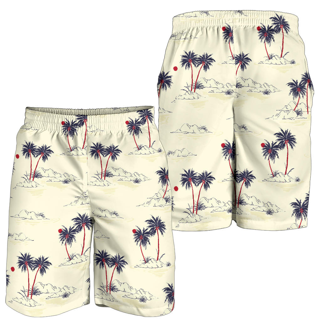 Palm Tree Pattern Print Design PT08 Mens Shorts