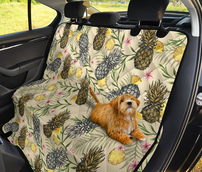 Pineapple Pattern Print Design PP012 Rear Dog  Seat Cover