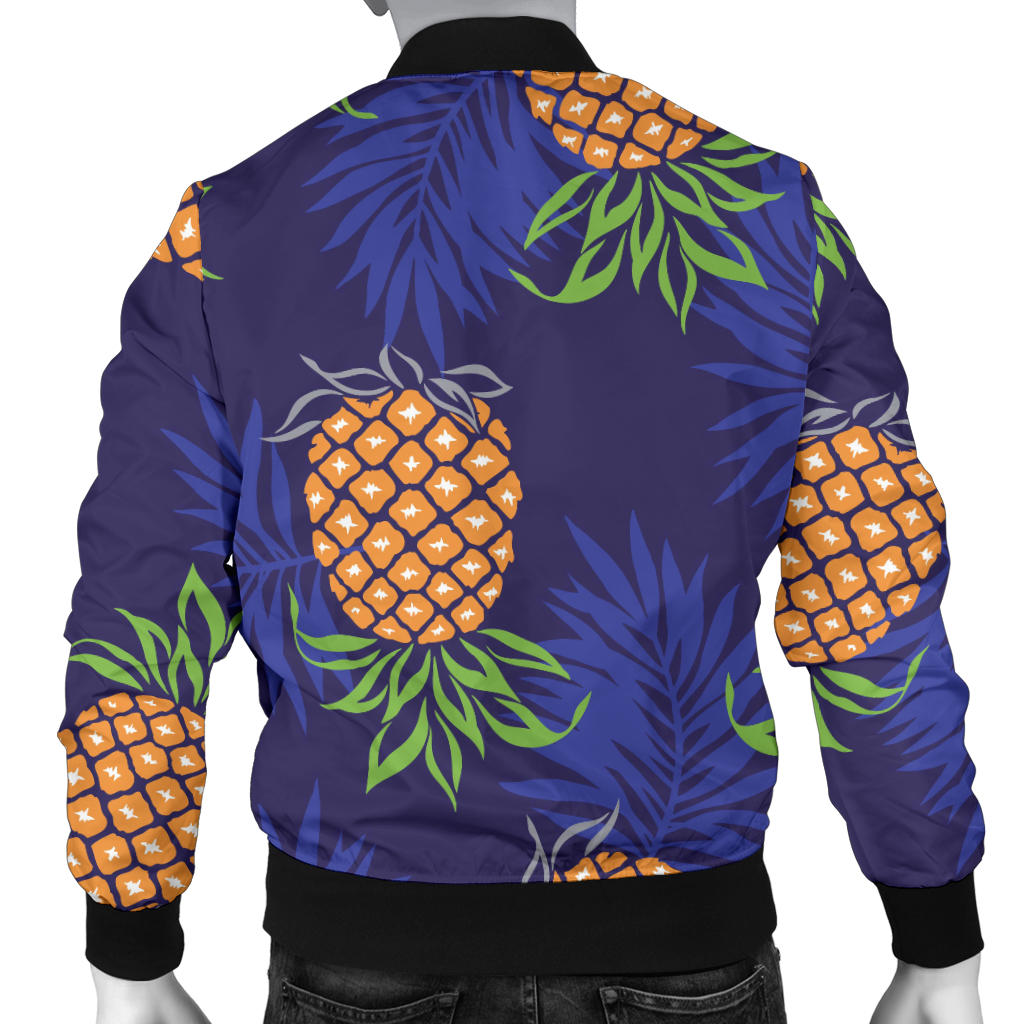 Pineapple Pattern Print Design PP02 Men Bomber Jacket