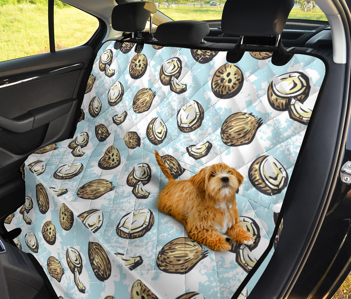 Coconut Pattern Print Design CN01 Rear Dog  Seat Cover