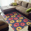 Anemone Pattern Print Design AM010 Area Rugs