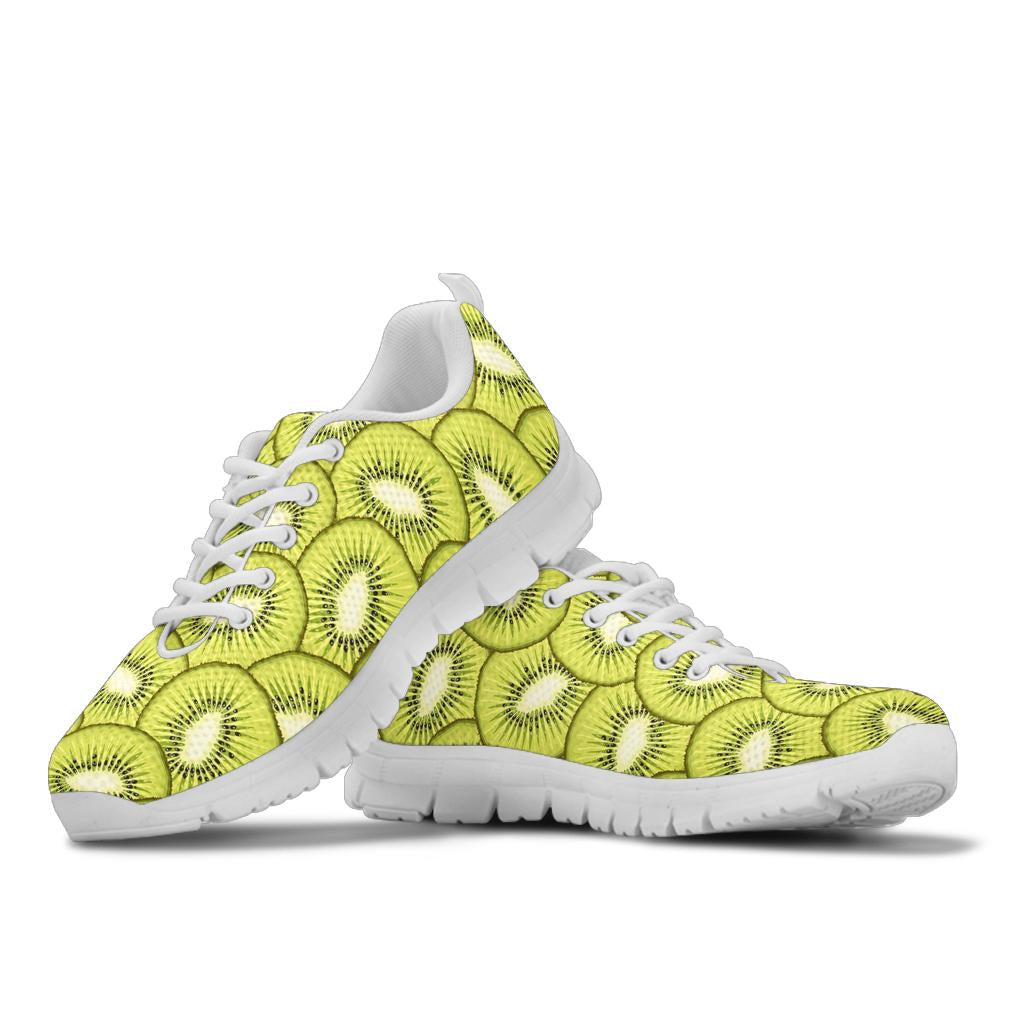 Kiwi Pattern Print Design KW07 Sneakers White Bottom Shoes