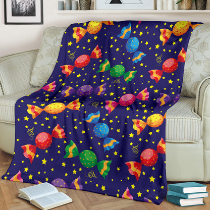 Candy Pattern Print Design CA06 Fleece Blanket