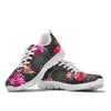 Hibiscus Pattern Print Design HB014 Sneakers White Bottom Shoes