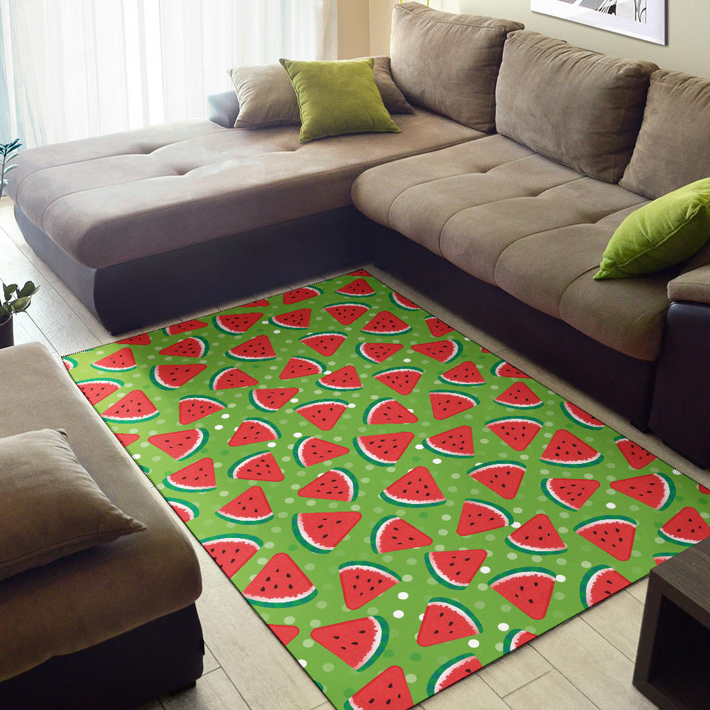 Watermelon Pattern Print Design WM05 Area Rugs