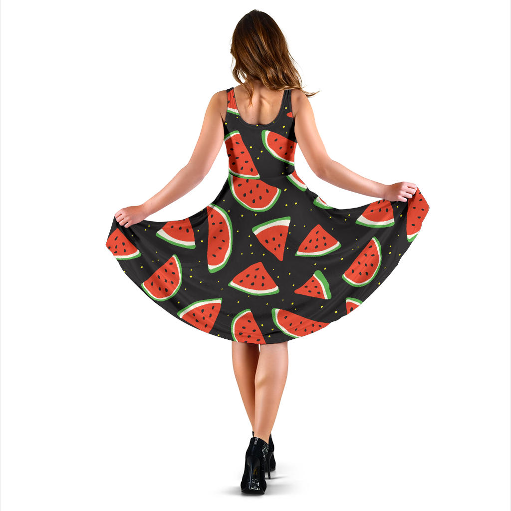 Watermelon Pattern Print Design WM09 Midi Dress