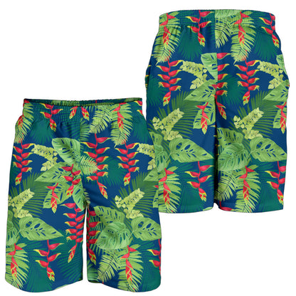 Heliconia Pattern Print Design HL08 Mens Shorts
