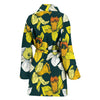 Daffodils Pattern Print Design DF02 Women Bathrobe