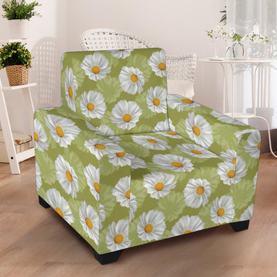 Daisy Pattern Print Design DS06 Armchair Slipcover