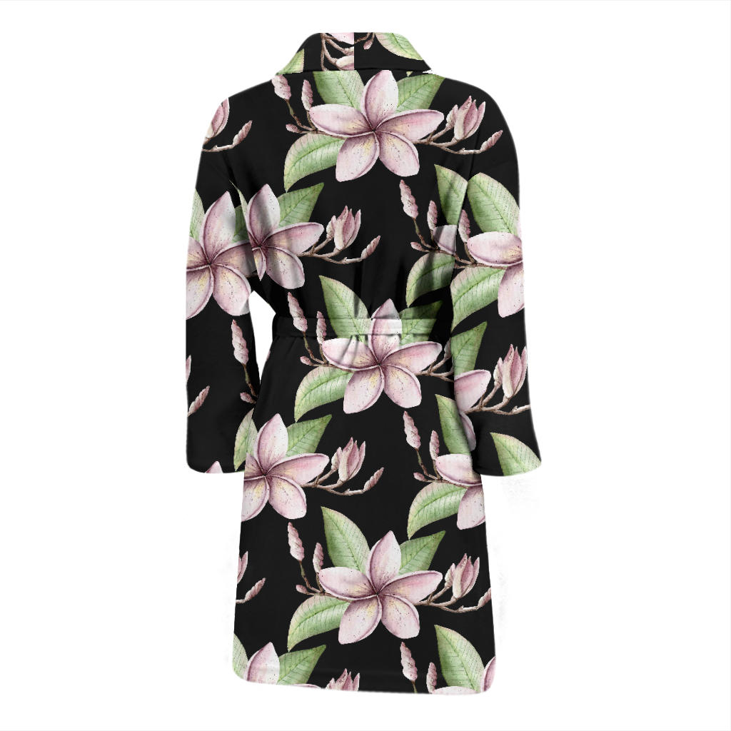 Plumeria Pattern Print Design PM02 Men Bathrobe