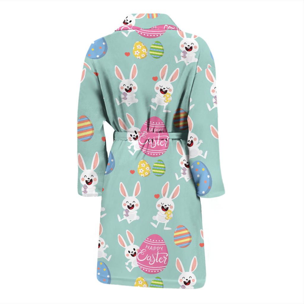 Easter Eggs Pattern Print Design RB014 Men Bathrobe