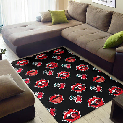 Cherry Pattern Print Design CH04 Area Rugs
