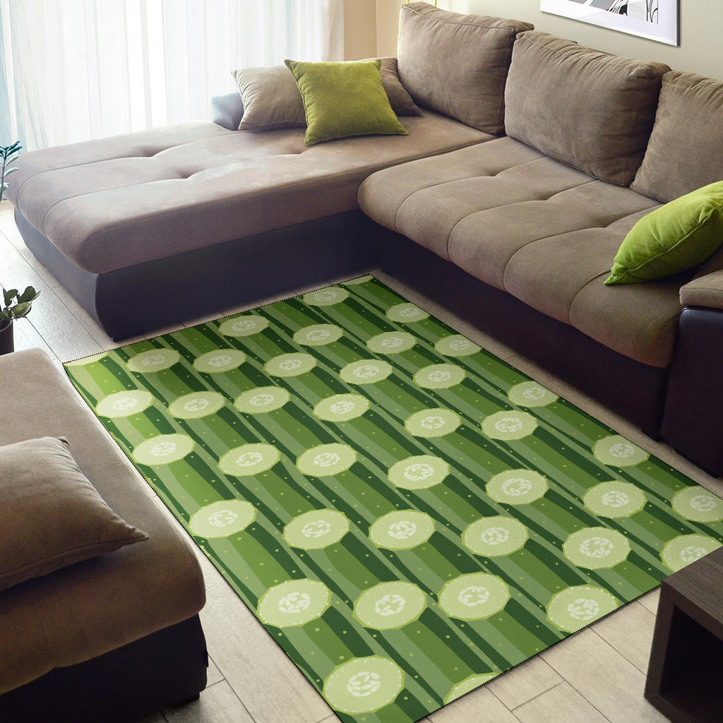 Cucumber Pattern Print Design CC03 Area Rugs