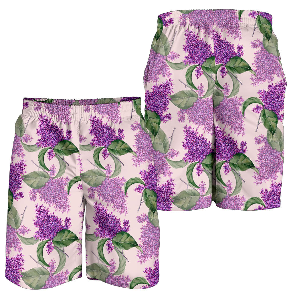 Lilac Pattern Print Design LI02 Mens Shorts