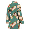 Cheesecake Pattern Print Design CK02 Women Bathrobe