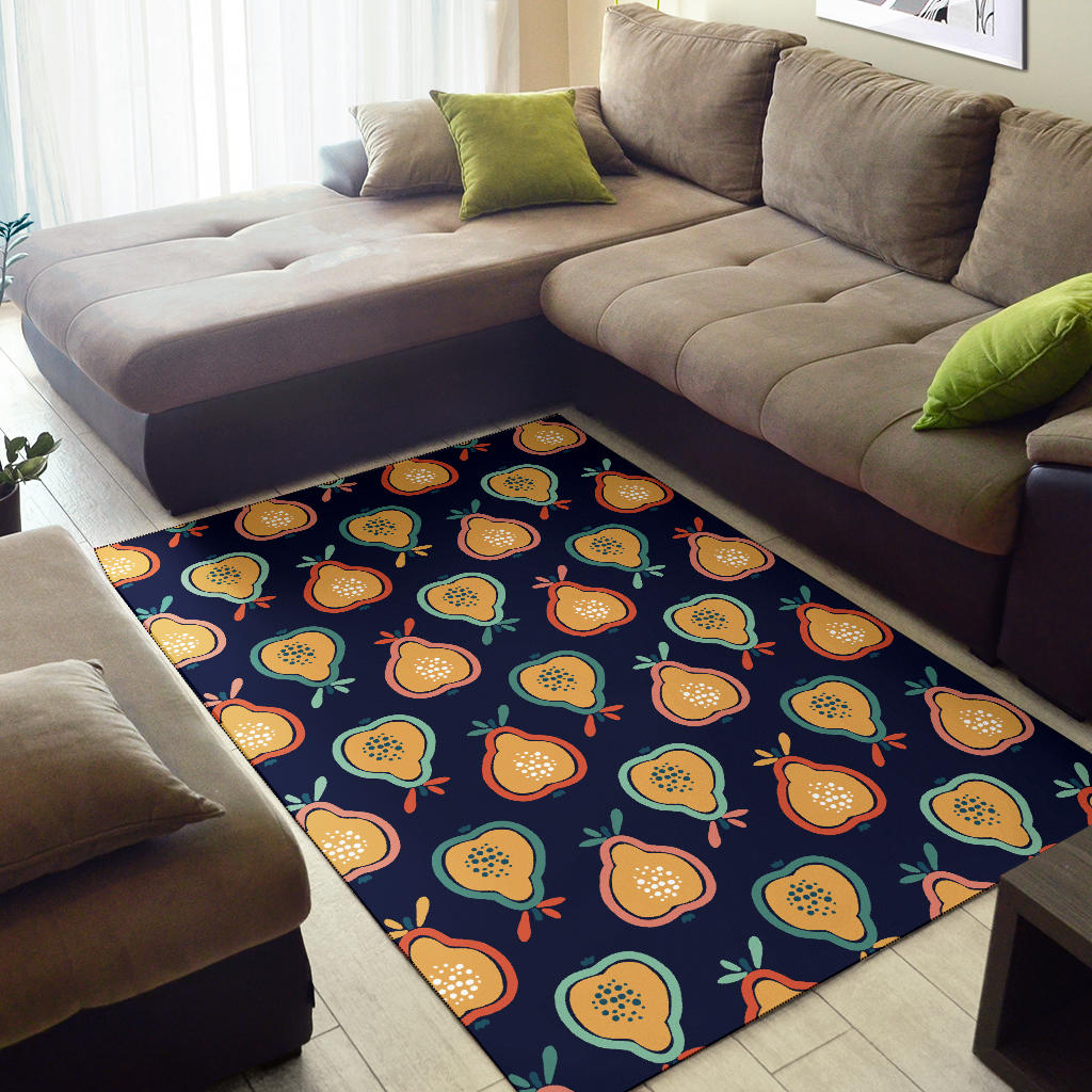 Pear Pattern Print Design PE03 Area Rugs
