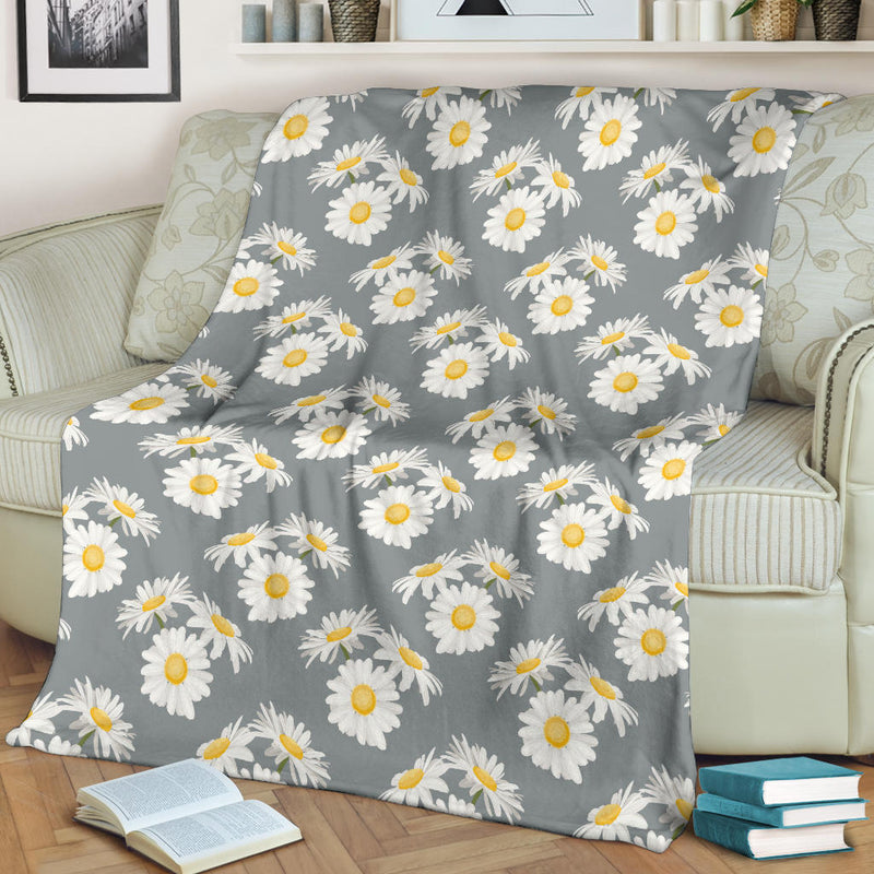 Daisy Pattern Print Design DS09 Fleece Blanket