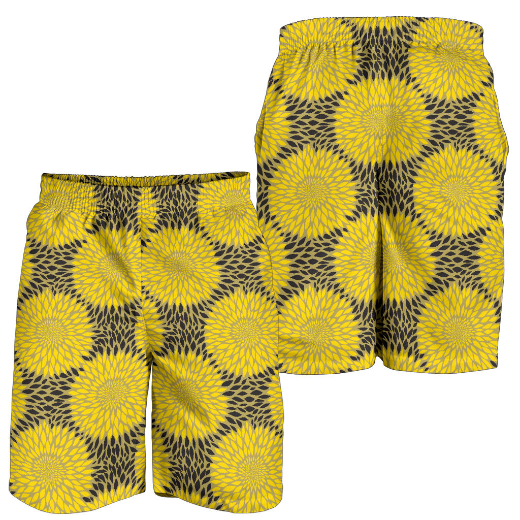 Sunflower Pattern Print Design SF06 Mens Shorts