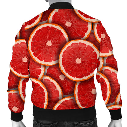 Grapefruit Pattern Print Design GF05 Men Bomber Jacket