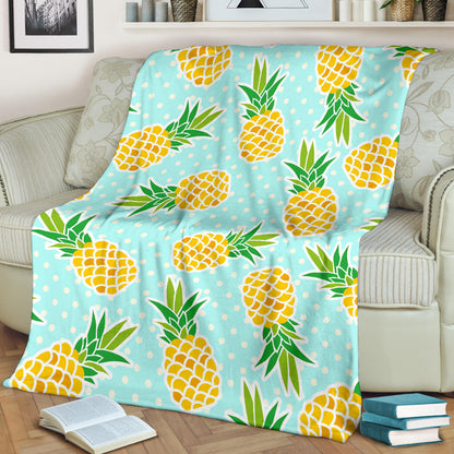 Pineapple Pattern Print Design PP01 Fleece Blanket