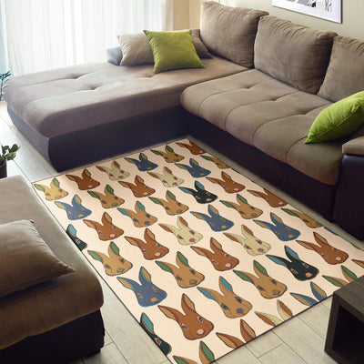 Rabbit Pattern Print Design RB04 Area Rugs