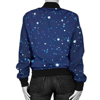 Night sky Pattern Print Design A03 Women's Bomber Jacket