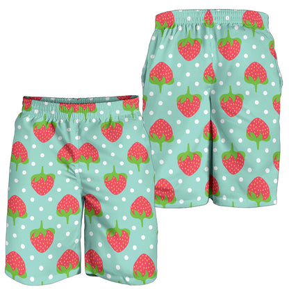 Strawberry Pattern Print Design SB06 Mens Shorts