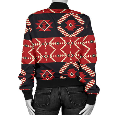 Navajo Pattern Print Design A05 Women's Bomber Jacket