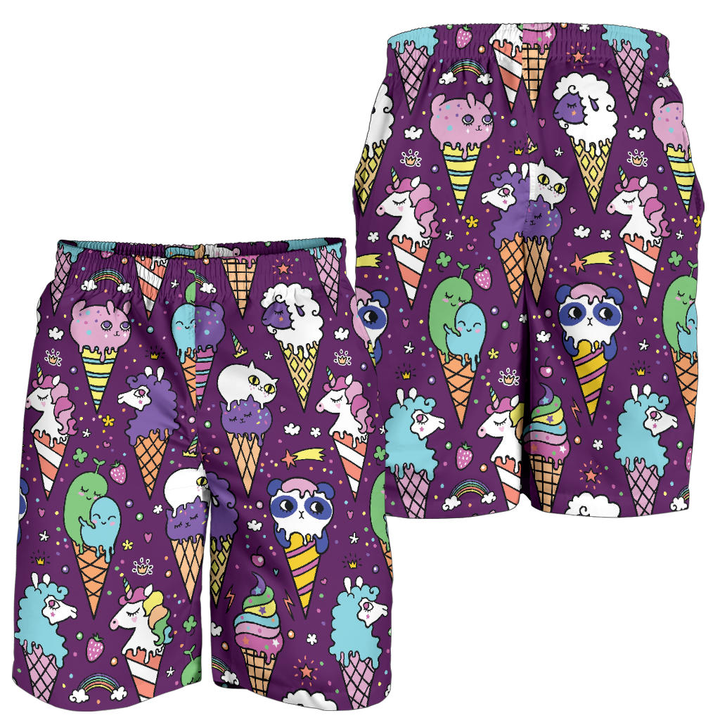 Ice Cream Pattern Print Design IC07 Mens Shorts