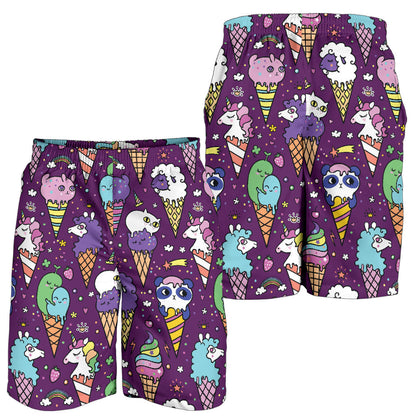 Ice Cream Pattern Print Design IC07 Mens Shorts
